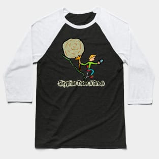 Sisyphus Takes a Break Baseball T-Shirt